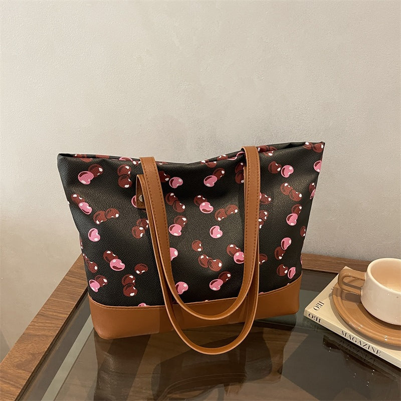 Verspielt bedruckte Canvas-Tasche Brehn