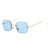 Damen Elegante quadratische Sonnenbrille mit luxuriösem Metallrahmen Brehn