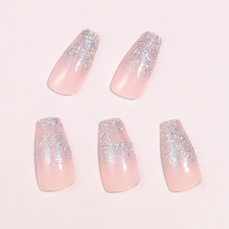 Luxus Glitzer Ombre Press-On Nail Set Brehn