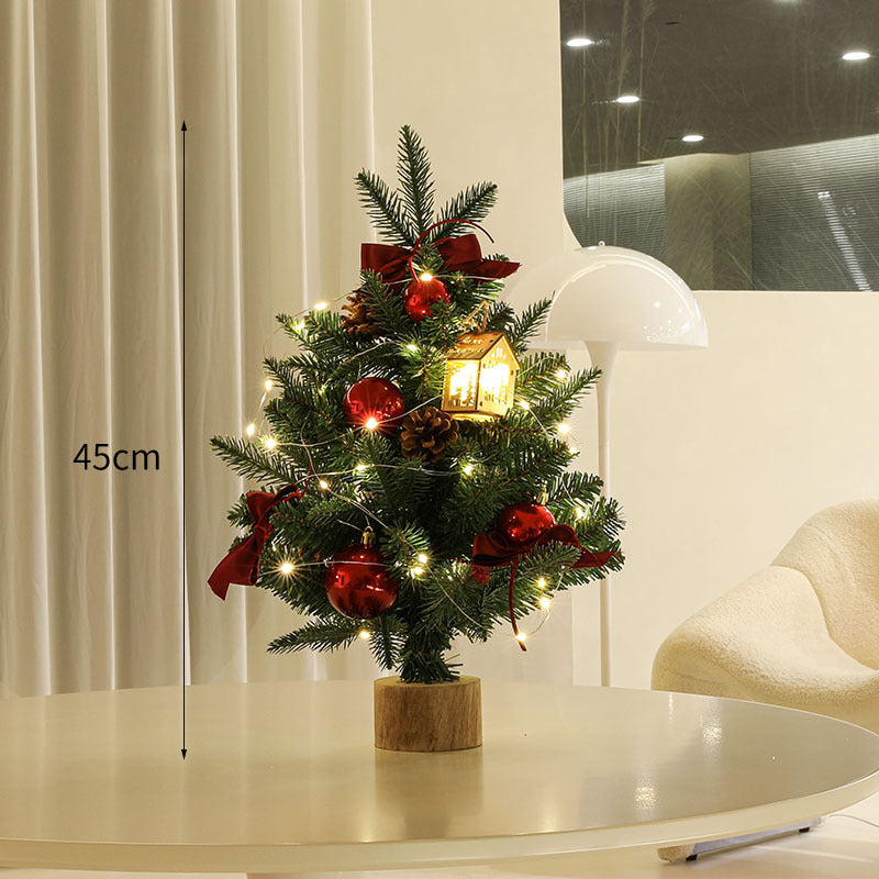 Dekorative Mini-Weihnachtsbaum mit LED-Lichtern