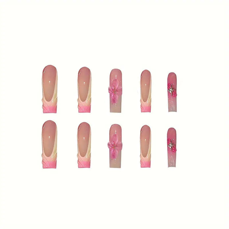 Floral Akzent Nagelkunst Verlängerungen Brehn