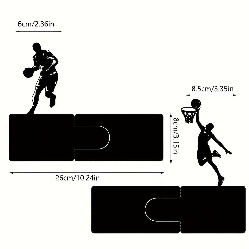 Basketball-Themen Metall Buchstützen