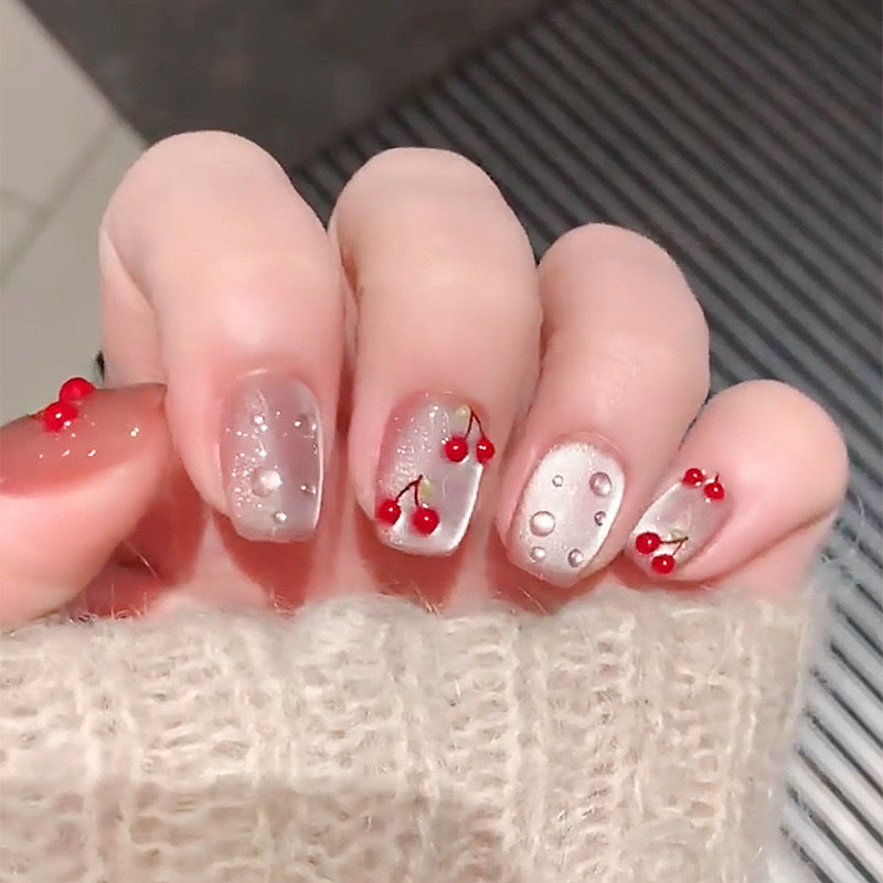 Kirschblüten-Themen Press-On Nagelkunst Brehn