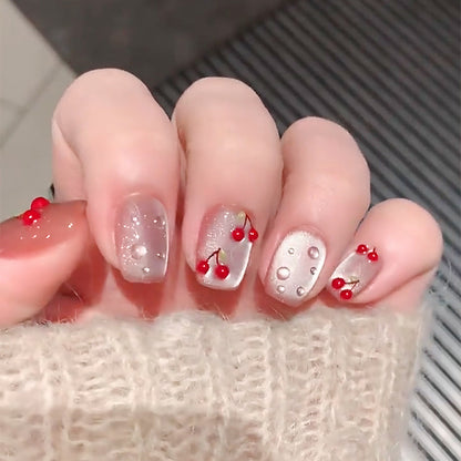 Kirschblüten-Themen Press-On Nagelkunst Brehn