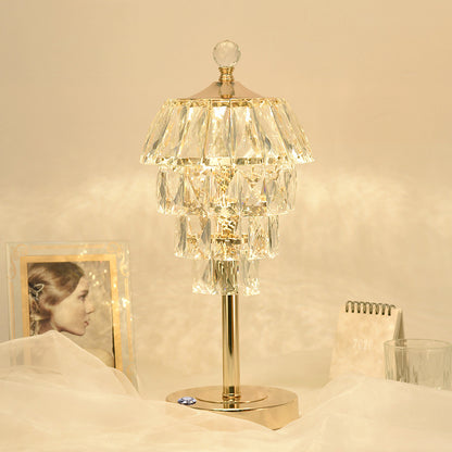 Kristall-Tischlampe