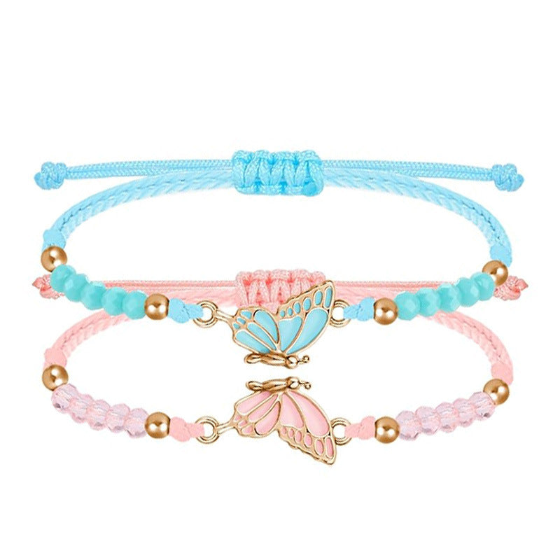 Butterfly Charm Halskette und Armband Set Brehn