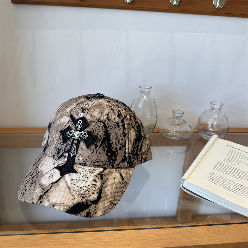 Männer Cross-Embellished Cap Brehn