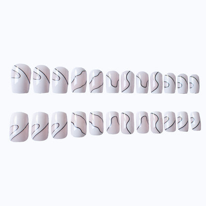 Künstlerisches abstraktes Nageldesign-Set