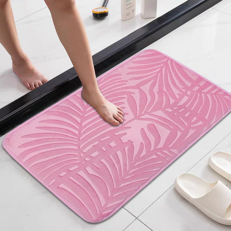 Tropisches Blattdesign Memory-Schaum Badezimmermatte Brehn