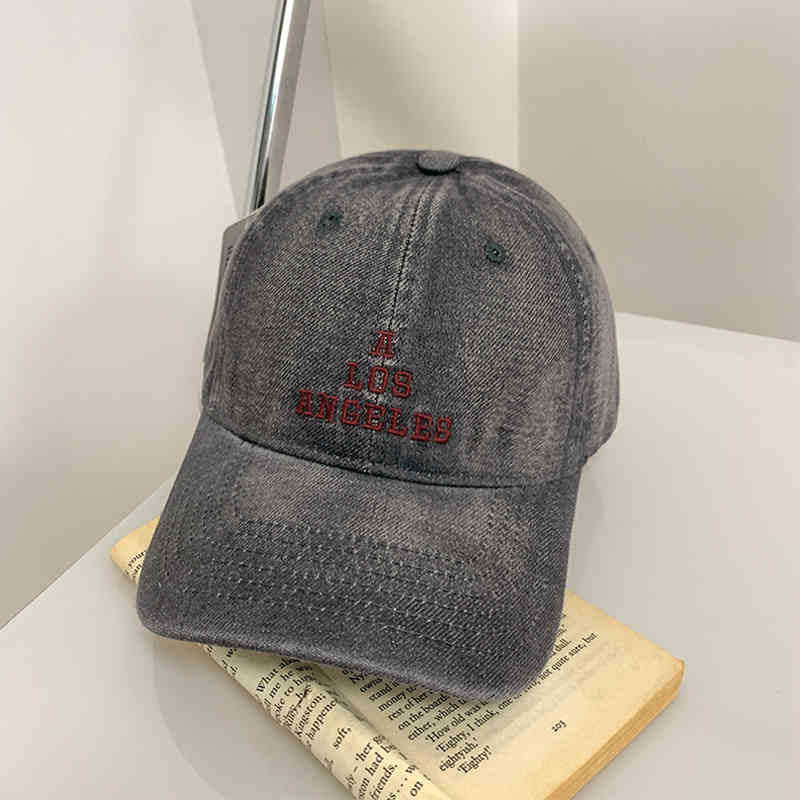 Damen Vintage Denim Baseball Cap Brehn