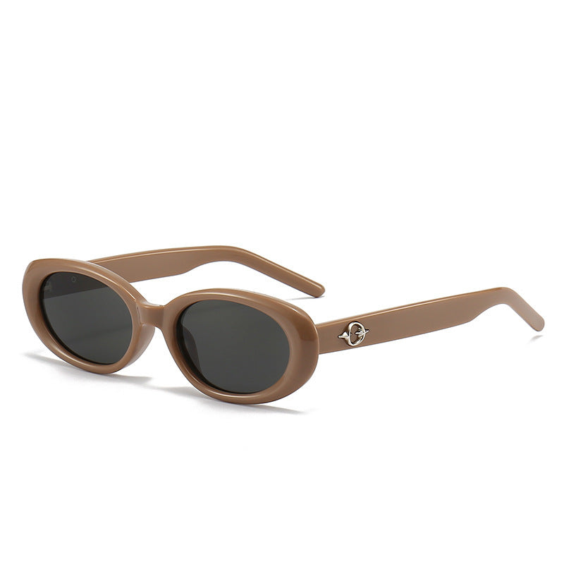 Stylisch Schlanke Oval Sonnenbrille Brehn