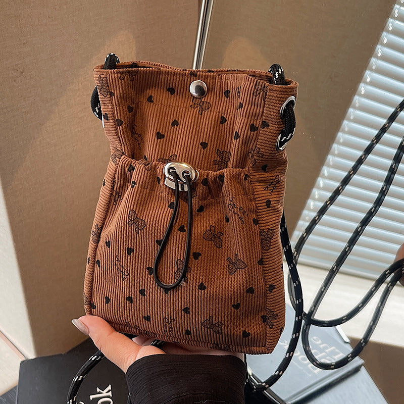 Lässige Durchzugs-Mini-Crossbody-Tasche
