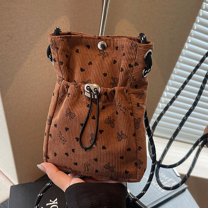 Lässige Durchzugs-Mini-Crossbody-Tasche