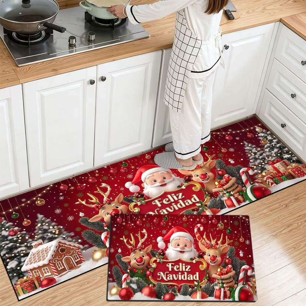 Festliche Weihnachts Küchenmatte Brehn