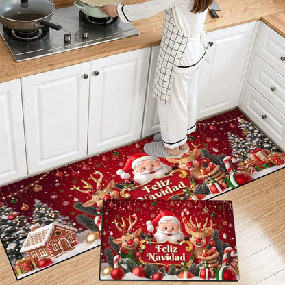 Festliche Weihnachts Küchenmatte Brehn
