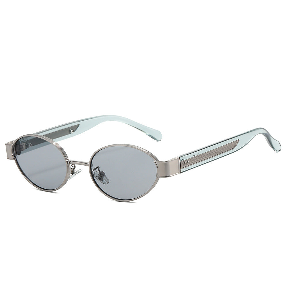 Damen Sonnenbrille im modernen, ovalen Rahmen mit harmonischem Farbspiel Brehn