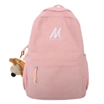 Lässiger Plüschtexturierter Schulrucksack Brehn
