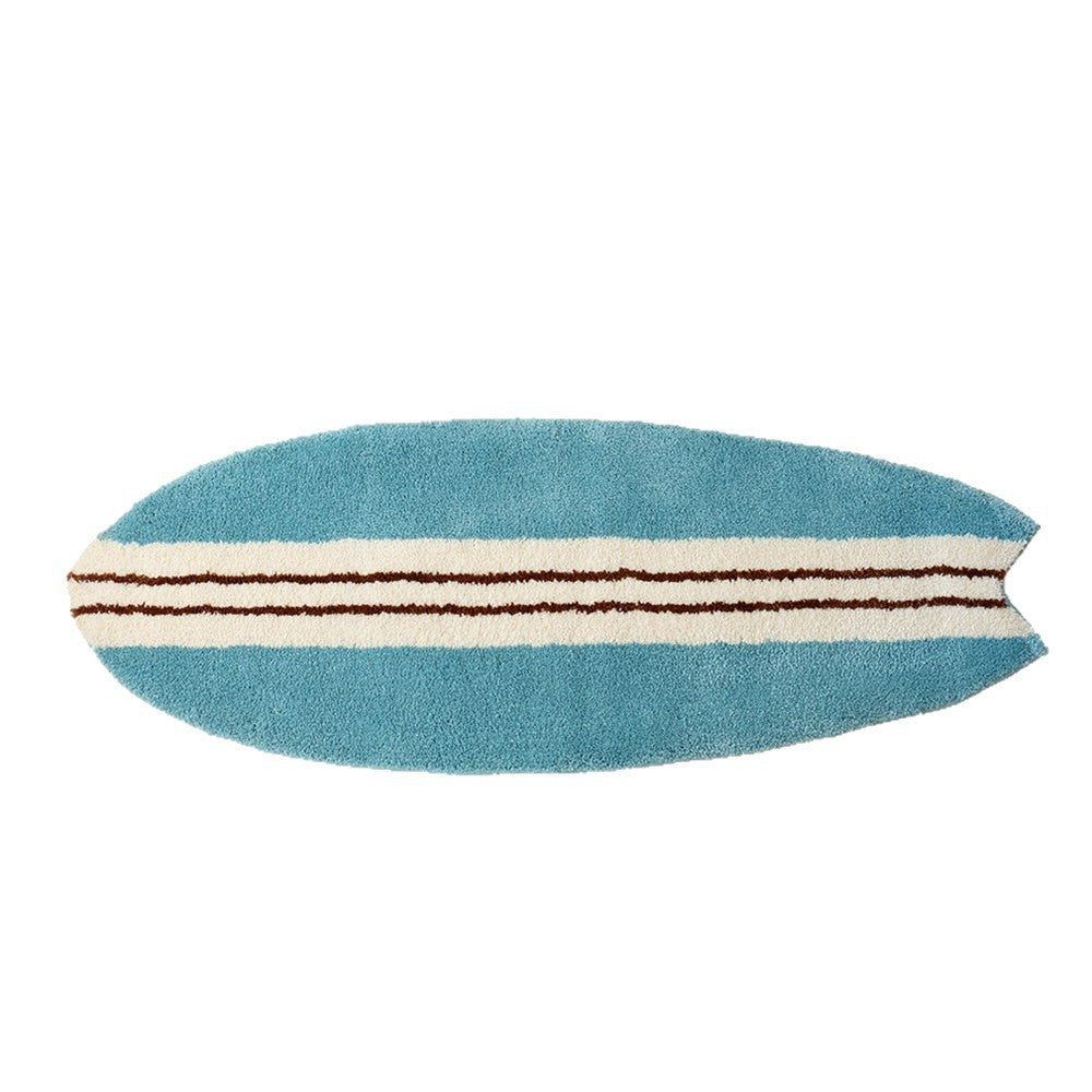 Surfboard-förmige dekorative Badematte Brehn