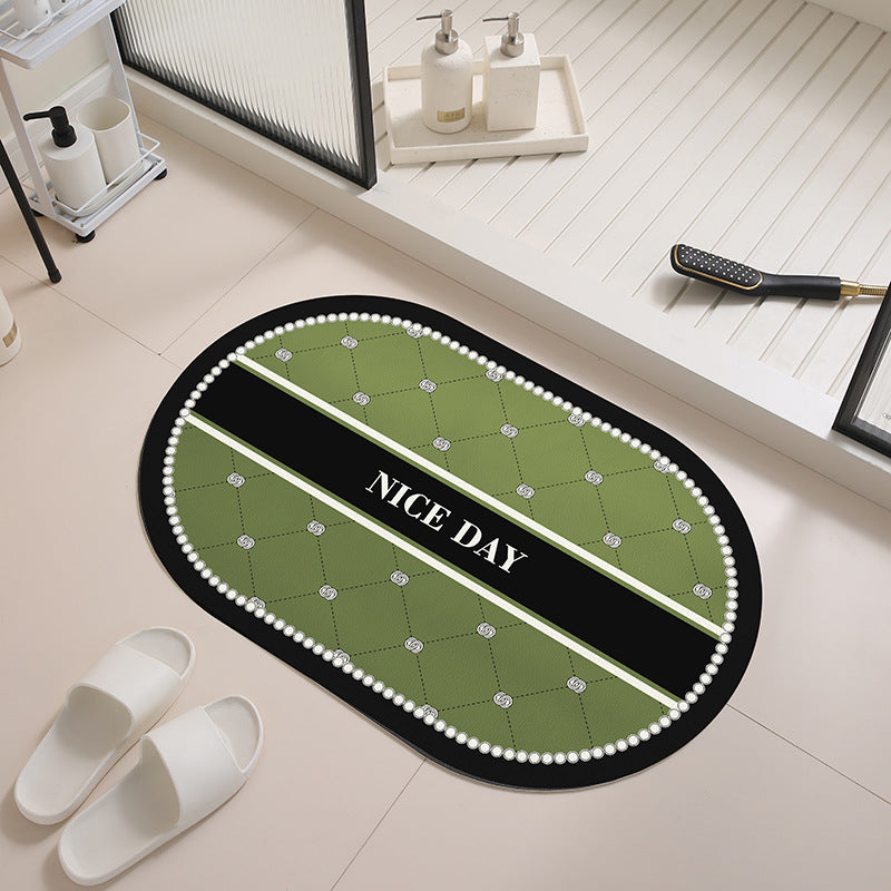 Florales Design Antirutsch-Badew Mat Brehn