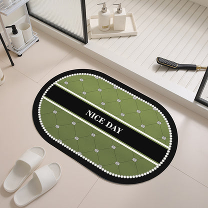 Florales Design Antirutsch-Badew Mat Brehn