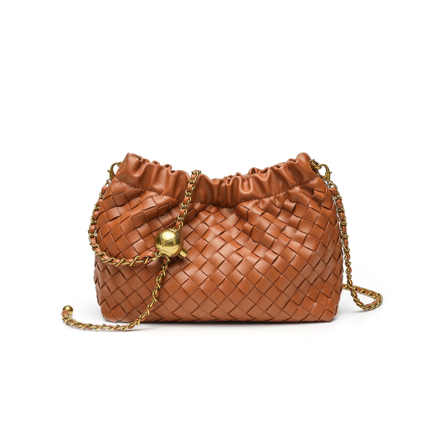 Woven Leather Abendtasche Brehn
