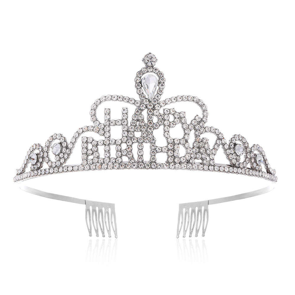 Damen Funkenkrone mit „Happy Birthday“ Schriftzug Brehn