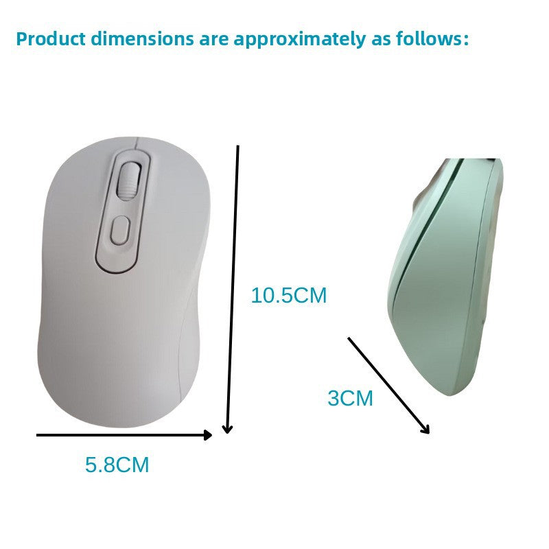 Ergonomische Wireless Maus mit Präzisionsrollmechanismus Brehn