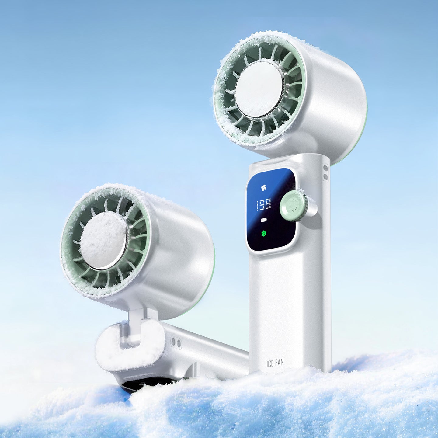 Damen tragbarer Kühlventilator mit integriertem Hygrometer Brehn