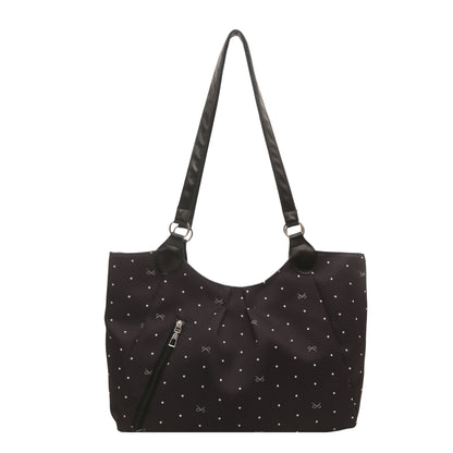 Stilvolle Polka Dot Schulter Tragetasche