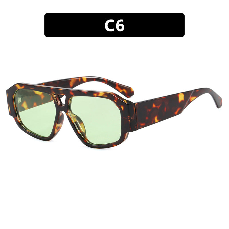 Damen Sonnenbrille mit auffälligem Octagon-Design und UV-Schutz Brehn
