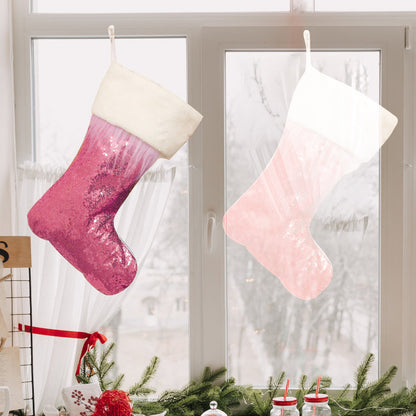 Dekorative Pailletten Weihnachtsstrümpfe