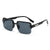 Damen quadratische Sonnenbrille mit verlaufendem Glas Brehn