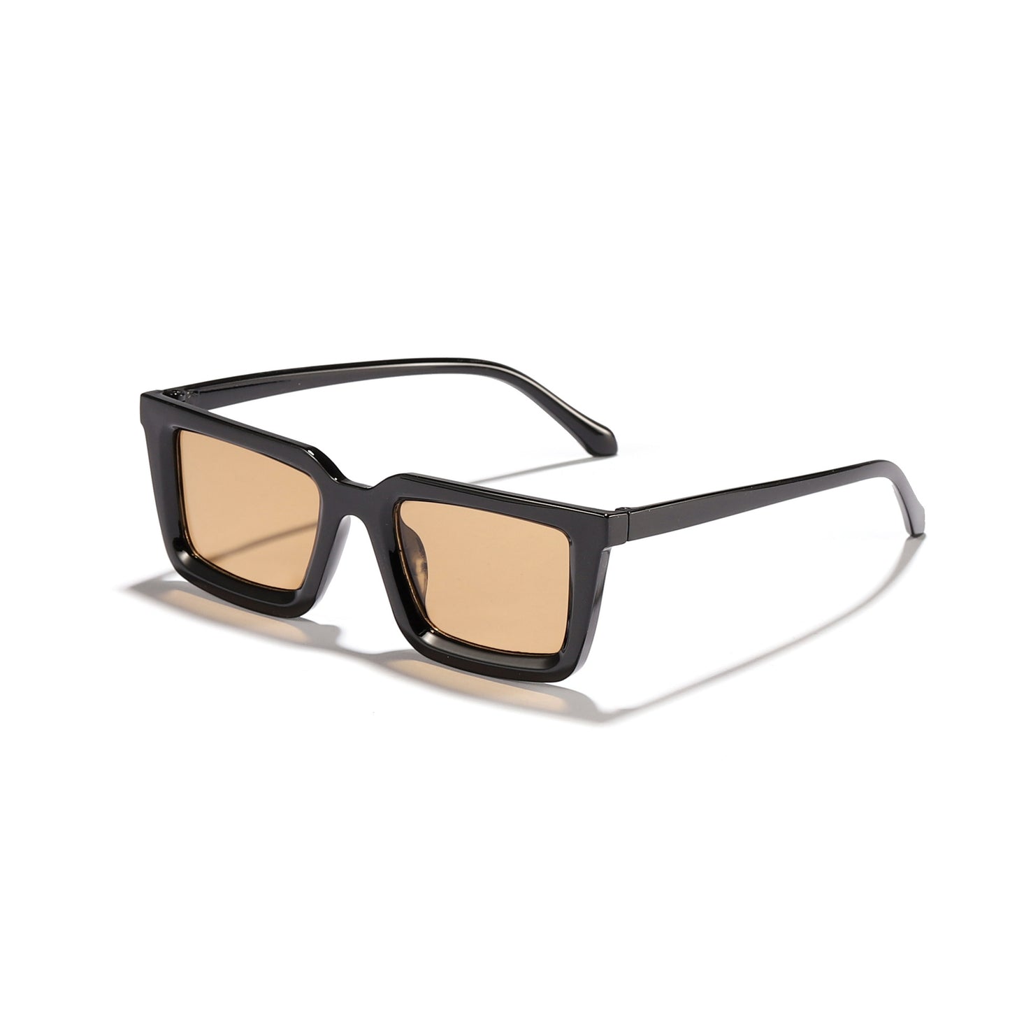 Damen moderne quadratische Sonnenbrille mit verspiegelten Gläsern Brehn