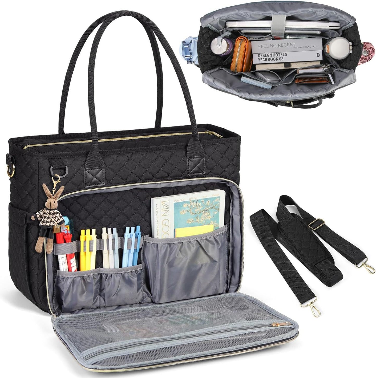 Gepolsterte Multifunktionale Handtasche mit Organizer Brehn