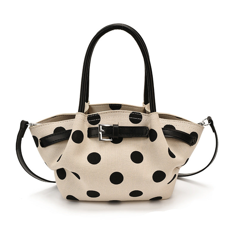 Polka Dot Strukturierte Handtasche Brehn