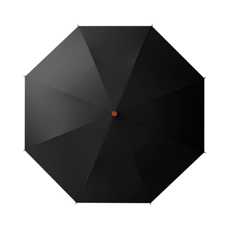 Herren eleganter Automatik-Regenschirm mit Holzgriff Brehn