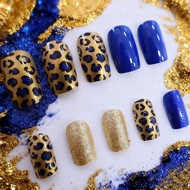 Luxuriöser Leopardenmuster Nagelkunst Brehn
