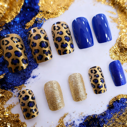 Luxuriöser Leopardenmuster Nagelkunst Brehn