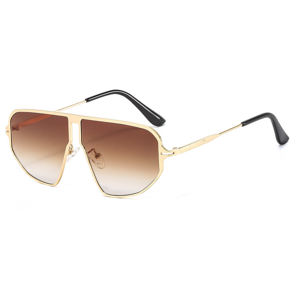 Damen auffällige Sonnenbrille im hexagonalen Design Brehn