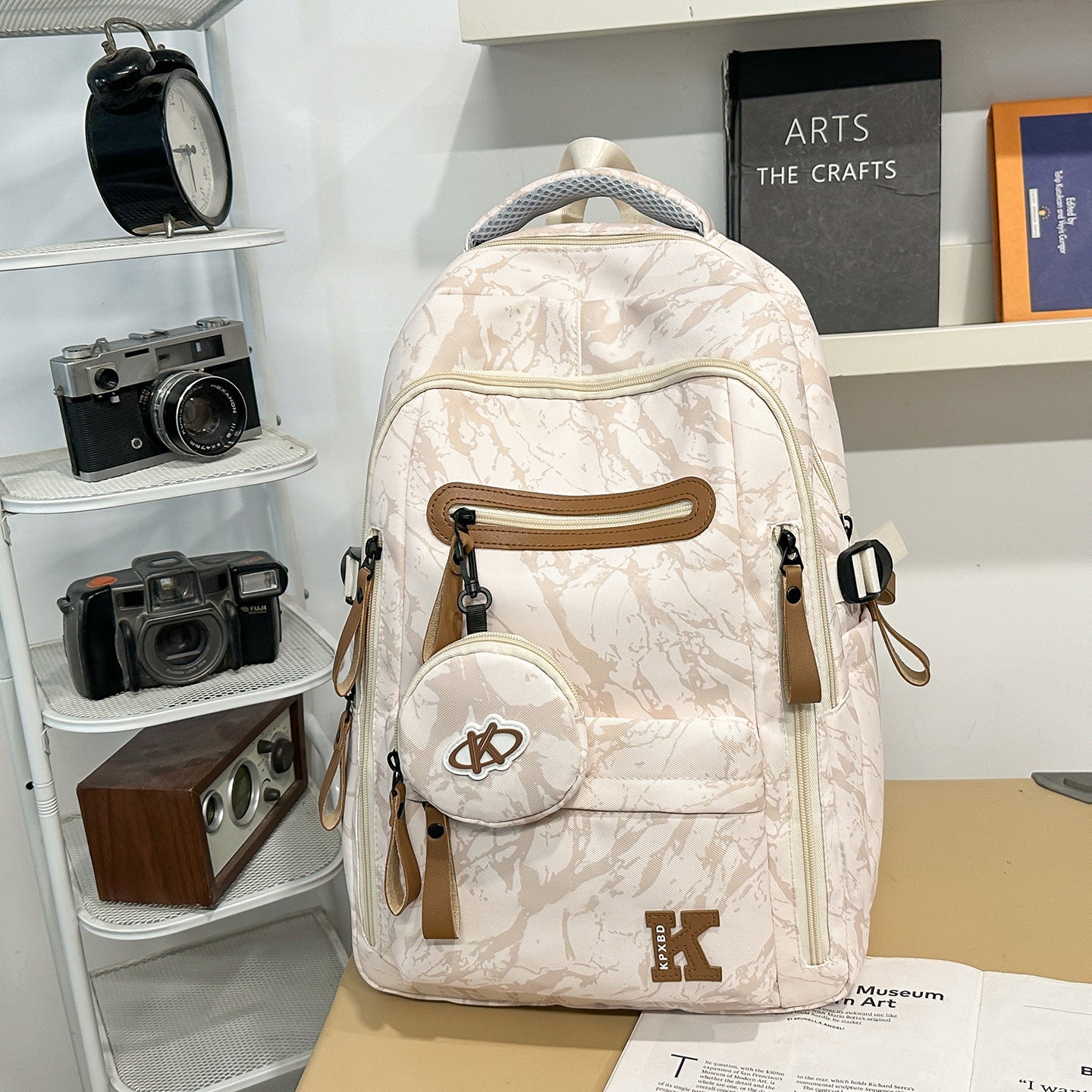 Marmoriertes Design Multi-Funktions-Rucksack Brehn