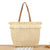 Strandtasche Aus Handgewebtem Naturmaterial mit Fransenverzierung Brehn
