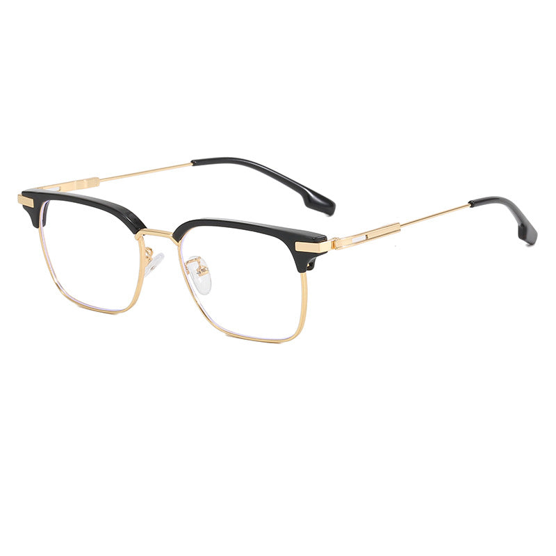 Damen quadratische Sonnenbrille mit leichtem Metallrahmen und breiten Bügeln Brehn