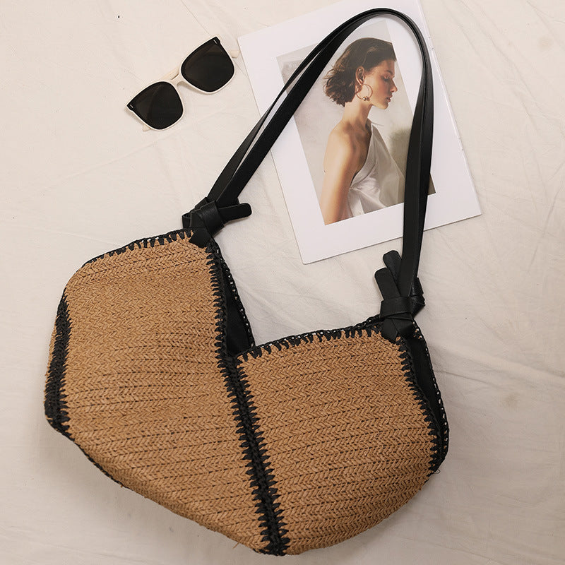 Handgefertigte Boho-Tasche mit Lederakzenten Brehn