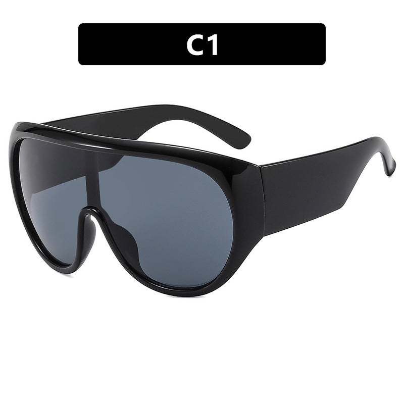 Damen sportliche Sonnenbrille im aerodynamischen Design mit breitem Sichtfeld Brehn