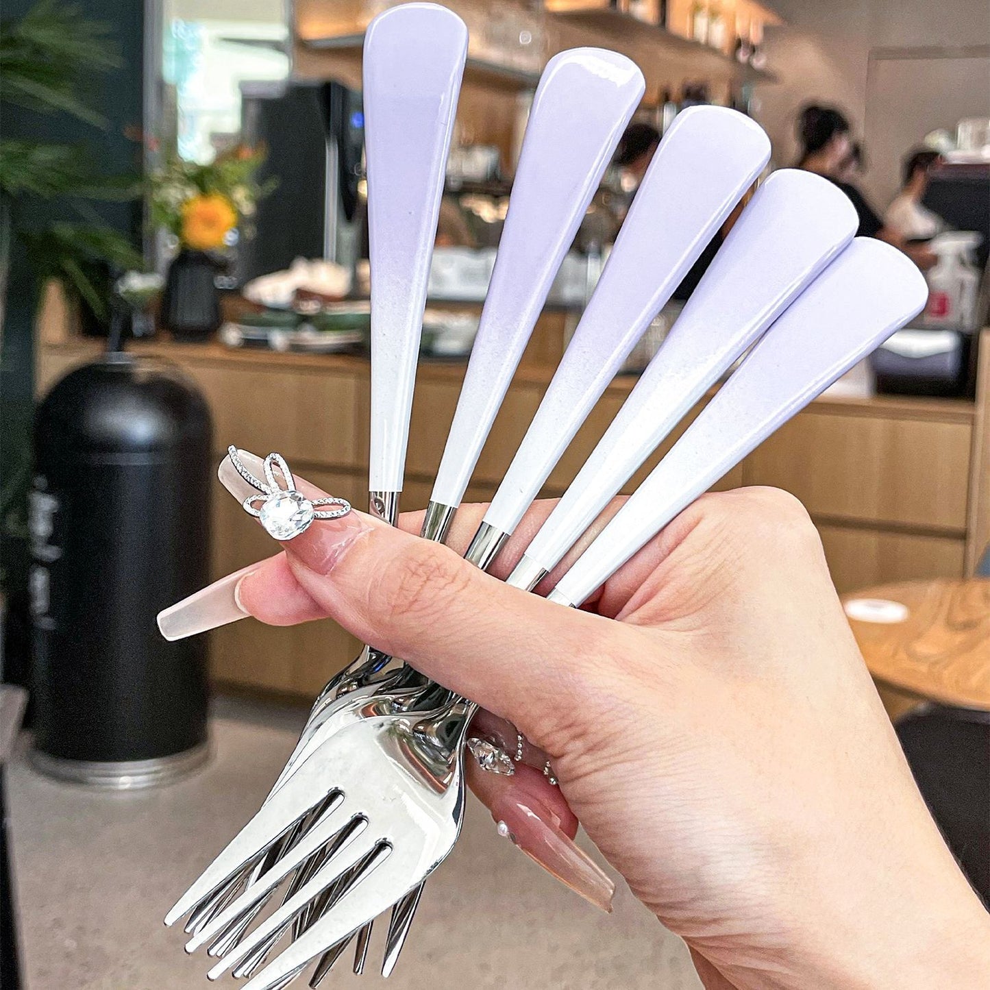 Elegantes Dessertgabelset Brehn