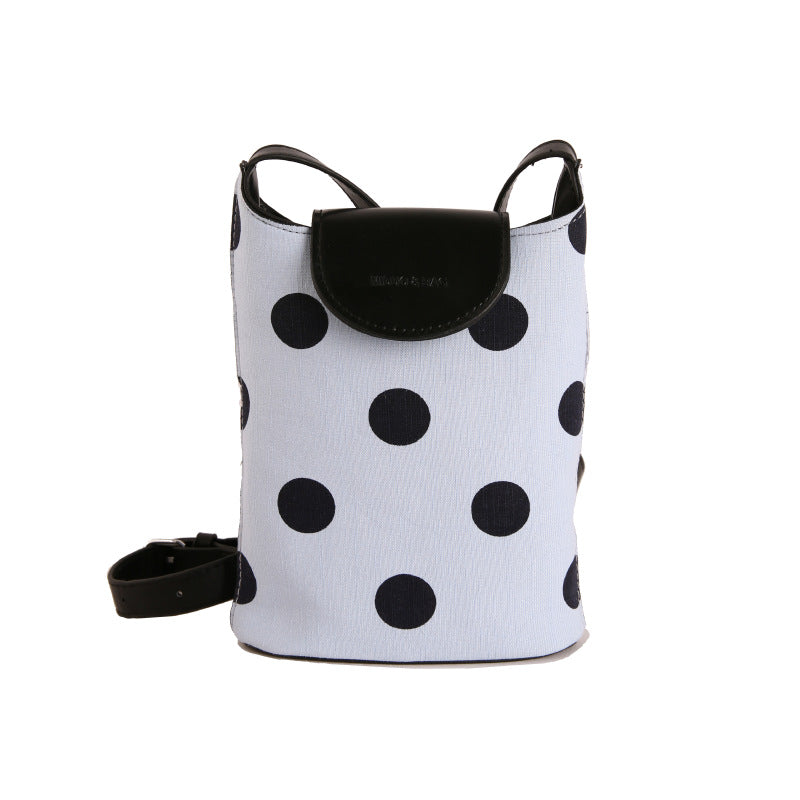 WoStylish Gepunktete Mini Umhängetasche Brehn