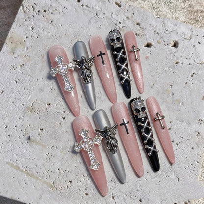 Gothic-Themen Dekorative Nagelkunst Set