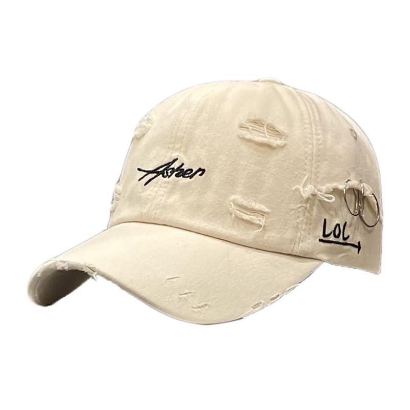 Herren Distressed Denim Cap Brehn