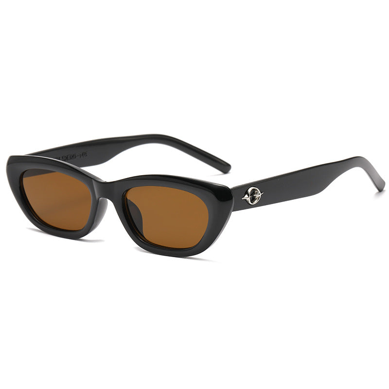Damen Cat-Eye Sonnenbrille mit elegantem transparentem Rahmen und UV-Schutz Brehn