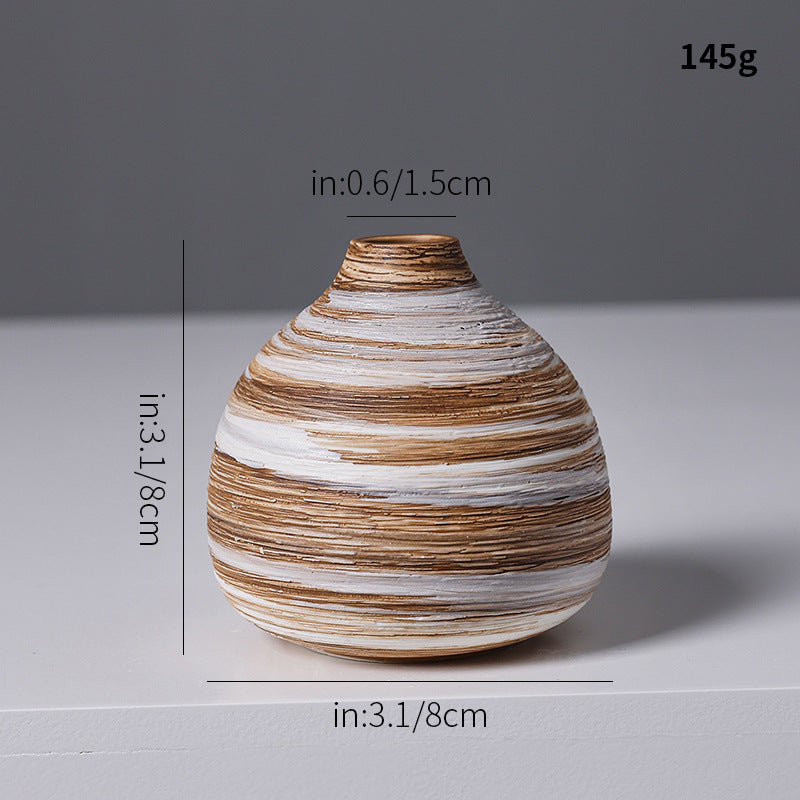 Künstlerische Spiraldesign Keramikvase Brehn